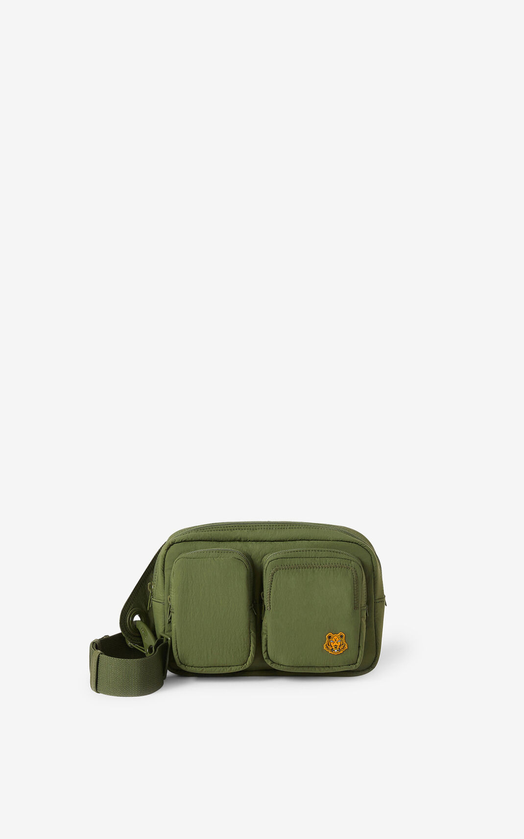 Sac Banane Kenzo Tiger Crest Homme Vert Olive | KVPU-45312